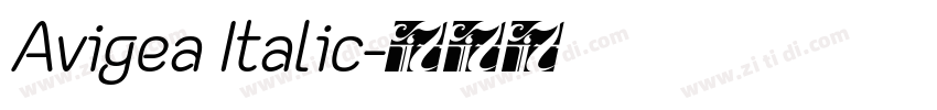 Avigea Italic字体转换